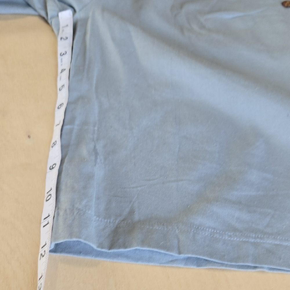 PA17 Capris Pants Light Sage with Button Accents Elastic Waist Pockets Pull On - Picture 8 of 11